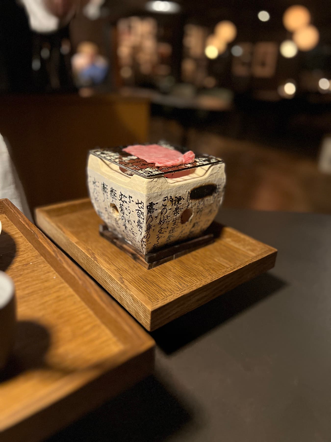 Wagyu grilled over binchotan charcoal